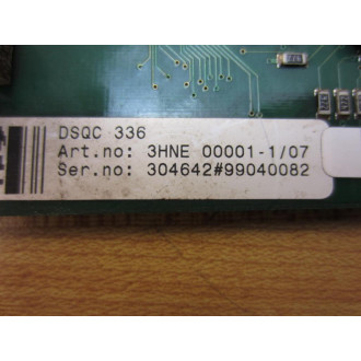 ABB 3HNE 00074NI0C DSQC336 Board  3HNE 00001-107 2 Rev.5.0 - Parts Only