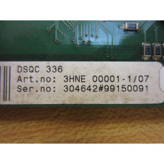 ABB 3HNE 00074NI0C DSQC336 Board  3HNE 00001-107 4 - Parts Only