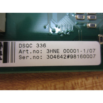 ABB 3HNE 00074NI0C DSQC336 Board  3HNE 00001-107 5 - Parts Only