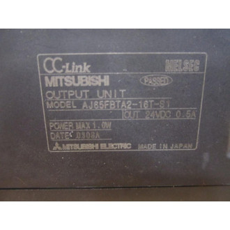Mitsubishi AJ65FBTA2-16T-S1 IO Output AJ65FBTA216TS1