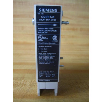 Siemens CQDST48 Shunt Trip - New No Box