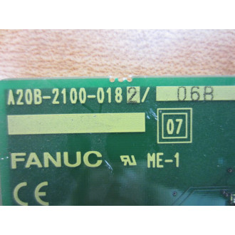 Fanuc A20B-2100-0182 Board A20B-2100-018206B - Used