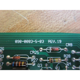 Panalarm 090-0003-3-01 Sequence Card 090-0003-5-03 Rev. 19 - New No Box
