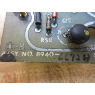 Warner & Swasey 8940-6672 Servo PreAmp Card 89406672 8940-6672H - Used
