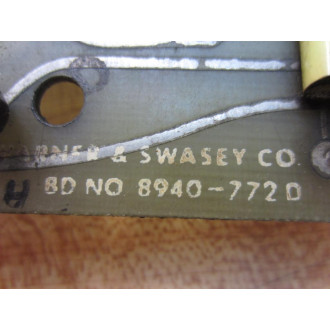Warner & Swasey 8940-6672 Servo PreAmp Card 89406672 8940-6672H - Used