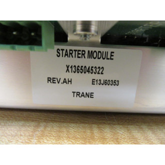 Trane X1365045322 Starter Module Rev: AH - Used