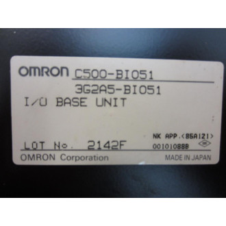 Omron C500-BI051 IO Base Unit 3G2A5-BI051 - Used