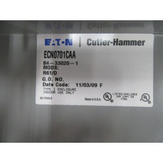 Cutler Hammer ECN0701CAA Eaton Non-Combination FVNR Starter W CPT