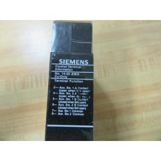 Siemens A02ED62 Breaker ED - Used