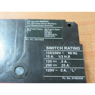 Siemens A02ED62 Breaker ED - Used