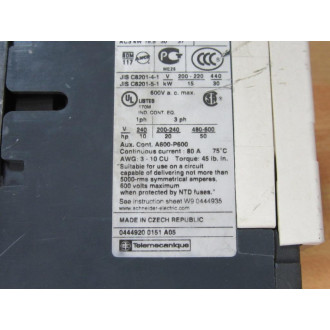 Schneider Electric LC1D65F7 Contactor Chipped Corner - Used