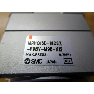 SMC MRHQ16D-180SX-F9BV-M9B-X12 Rotary Gripper MRHQ16D180SXF9BVM9BX12