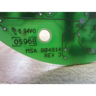 MSA 804915 Circuit Board 804914 Single Board-WO Display - Used
