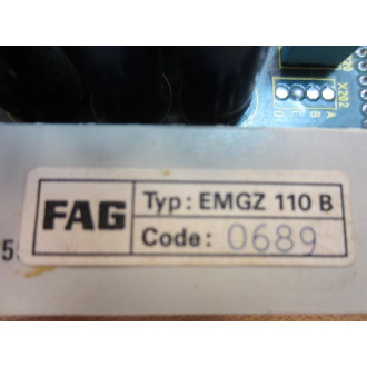 FAG EMGZ-110B Load Cell ModuleBoard EMGZ110B WO Side Panel - Used