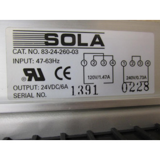 Sola 83-24-260-03 Power Supply 832426003 - New No Box