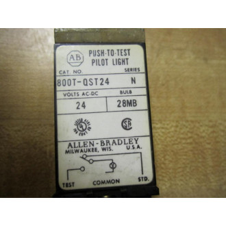 Allen Bradley 800T-QST24 Pilot Light 800TQST24 (Pack of 5) - Used