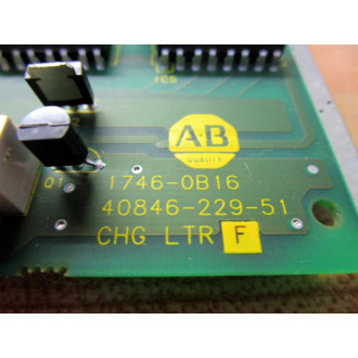 Allen Bradley 1746-OB16 Module 1746-0B16 WO Cover - Used