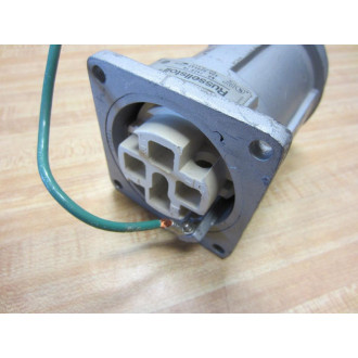 Russellstoll 7428-78 4 POS Connector 60A 600VAC-250V With Cable - Used