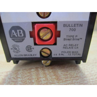Allen Bradley 700-PK800A1 Relay 700PK800A1 Series B Type P - Used