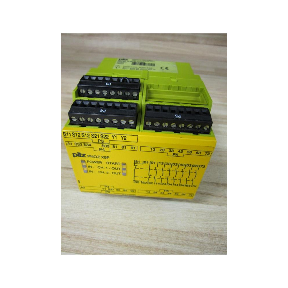 Pilz PNOZ X9P 24VDC 7no 2nc 2so Relay - Used