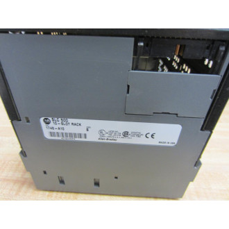 Allen Bradley 1746-A10 10-Slot Rack 1746A10 Cracked End Panel - Used