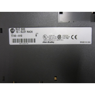 Allen Bradley 1746-A10 10-Slot Rack 1746A10 Chipped End - Used
