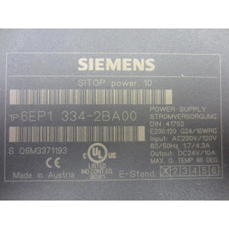 Siemens 6EP1-334-2BA00 Power Supply 6EP13342BA00 - New No Box