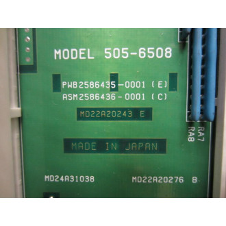 Siemens 505-6508 8-Slot PLC Rack 5056508 w1 Top Slot on Chassis - Used