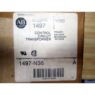 Allen Bradley 1497-N36 1497N36 Control Circuit Transformer X-231494 Series A