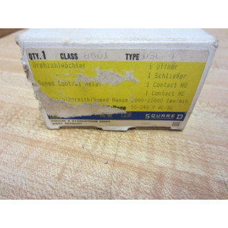 Square D 8501 DSC4 Speed Control Relay 8501DSC4