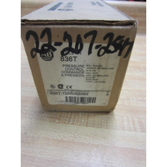 Allen Bradley 836T-T252JX22X9 Pressure Control 836TT252JX22X9 Series A