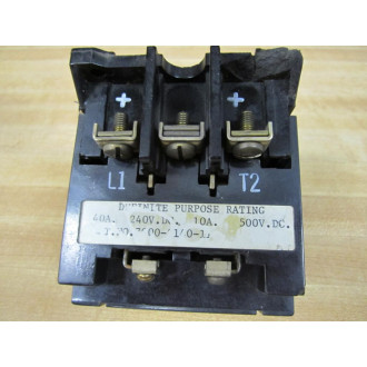 Ward Leonard 5001A3001-11 Contactor 5001A300111 Missing Body Clamp - Parts Only