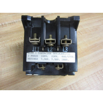 Ward Leonard 5001A3001-11 Contactor 5001A300111 - Used