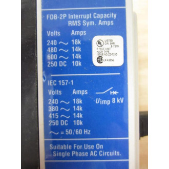 Cutler Hammer FDB2030L Eaton Circuit Breaker