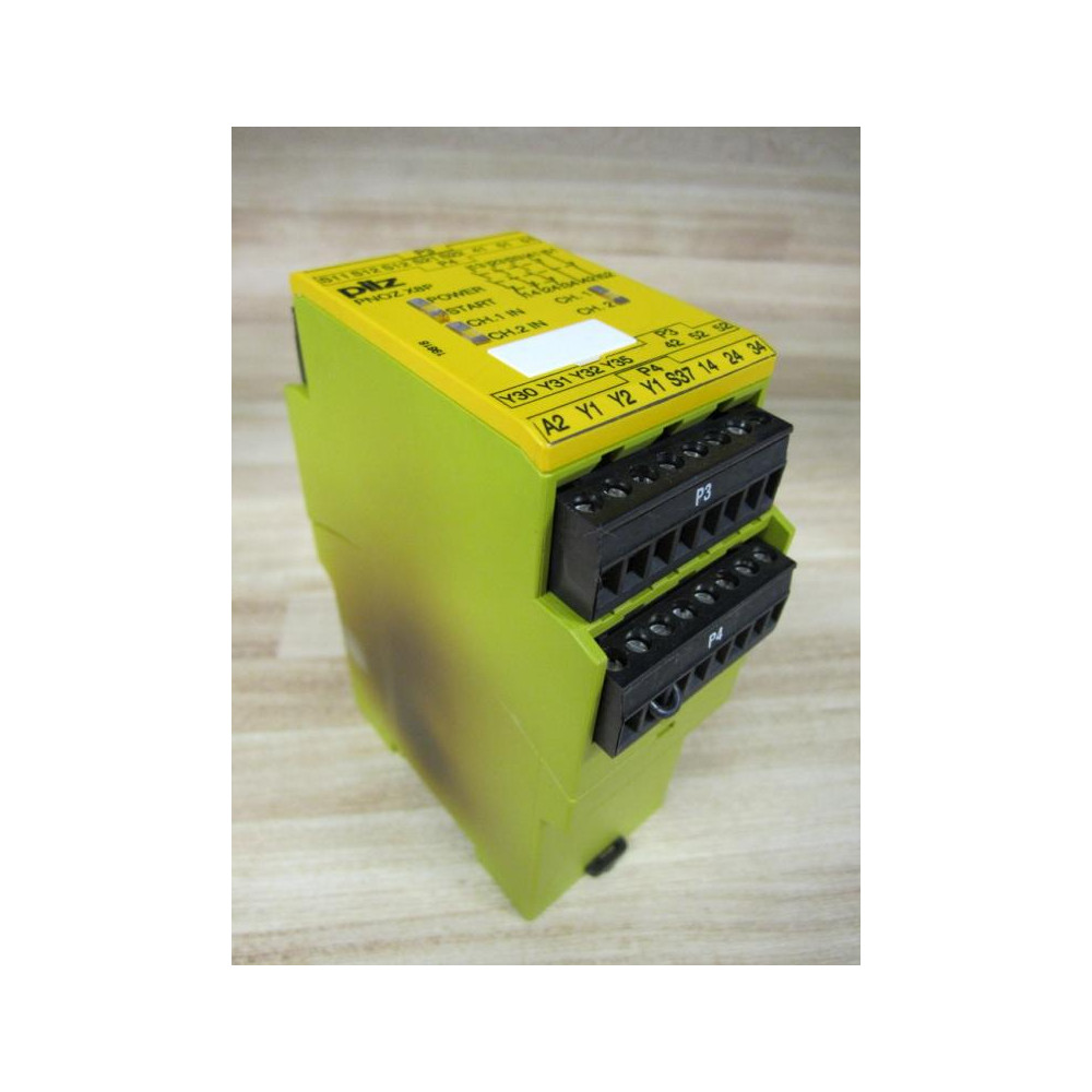 Pilz PN0Z X8P 24VDC 3NO 2NC Safety Relay 77760 - Used