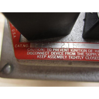 Crouse-Hinds EFS-215 Push Button Station Broken Piece - New No Box