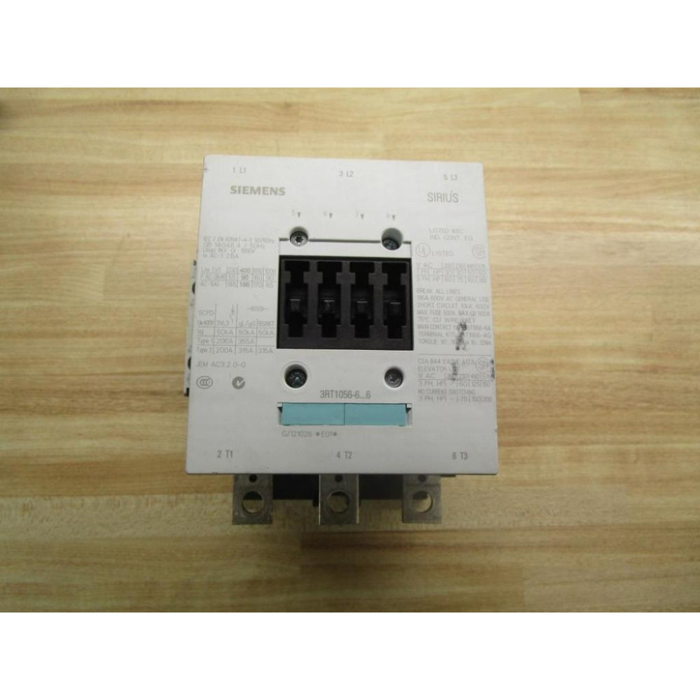 Siemens 3RT1056-6AF36 Contactor 3RT10566AF36 - Used