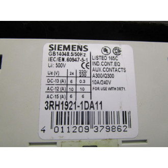 Siemens 3RT1056-6AF36 Contactor 3RT10566AF36 - Used