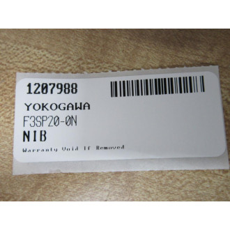 Yokogawa F3SP20-ON CPU Module F3SP20ON