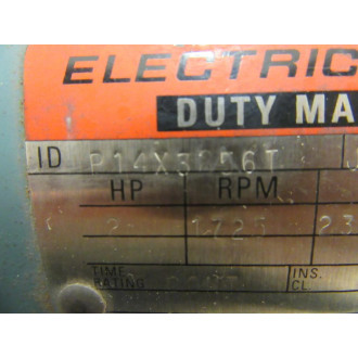 Reliance P14X3256T A-C Motor P14X3256T-JC - Used