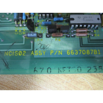 ABB Bailey 6637087 PC Board NCIS02 6637087-B1 Bad CPR - Parts Only