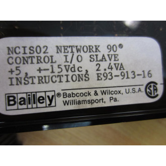ABB Bailey 6637087 PC Board NCIS02 6637087 F3 - Used