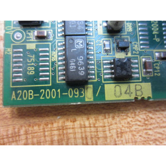 Fanuc A20B-2001-0930 Board 2 A20B-2001-093004B    Non-Refundable - Parts Only