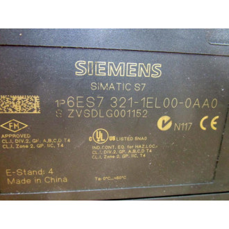 Siemens 6ES7 3211-EL00-0AA0 Module 6ES73211EL000AA0 WO Cover - Used