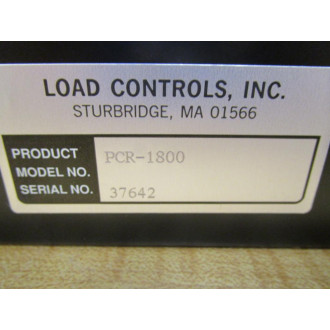 Load Control PCR-1800 Motor Load Control PCR1800