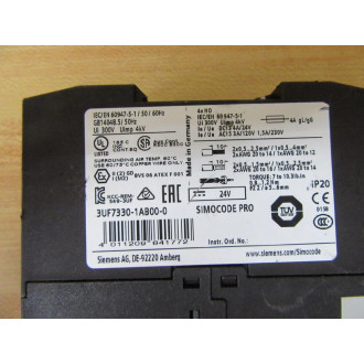 Siemens 3UF7330-1AB00-0 Controller 3UF73301AB000 - Used