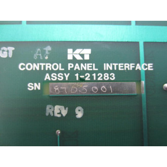 KT 1-21283 Control Panel Interface 121283 Rev. 3 - Used
