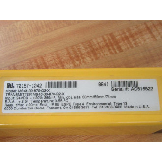 STI MS46-30-870-Q2-X Light Curtain Transmitter 70157-1042 - Used