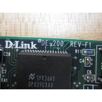 D-Link DE-200 Network Card DE200 Rev. F1 - Used
