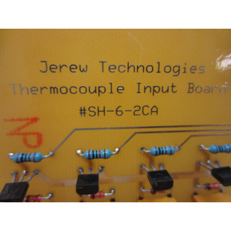 Jerew Technologies SH-6-2CA Thermocouple Input Board SH62CA - Used